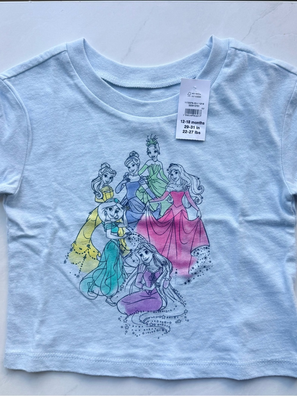 Disney Gap Princess Short Sleeve Tee - Light Blue